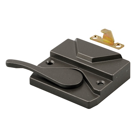 Prime-Line Diecast Bronze, Left Handed Vinyl or Wood Casement Lock Single Pack H 3572